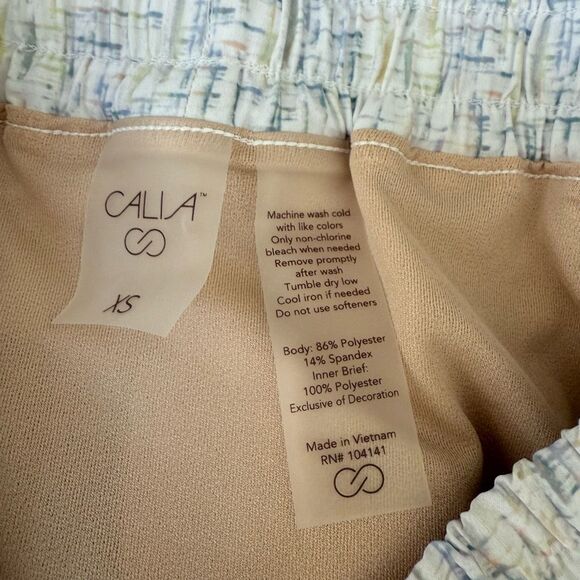 CALIA Women's Mid Rise Infinity Run Short Thatch Marks Cool Multi size XS NWT - Picture 7 of 9